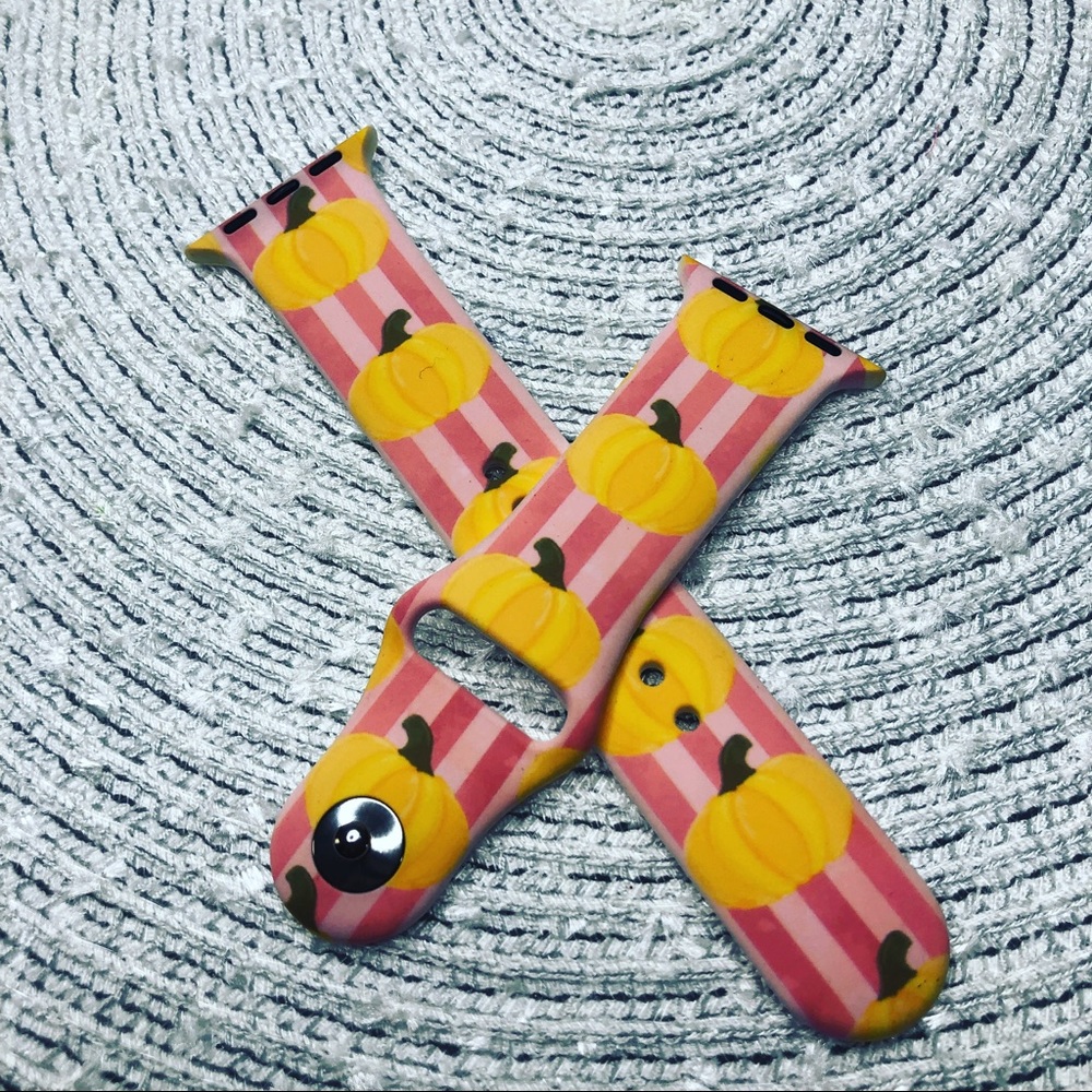 New PINK inspired pumpkin watch band